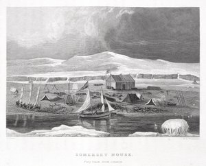 Somerset House, from Narrative of a Second Voyage in Search of a North-West Passage, by Sir John Ross, engraved by W.S. Wilkinson, 1835 by English School